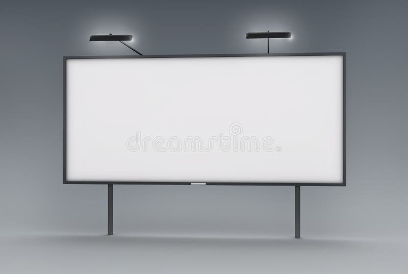 Blank billboard stock illustration
