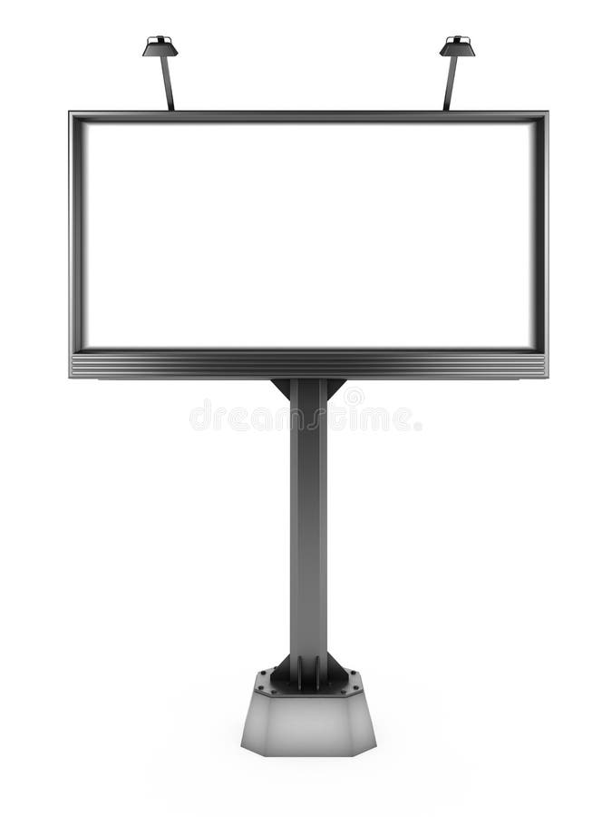 Blank billboard stock illustration