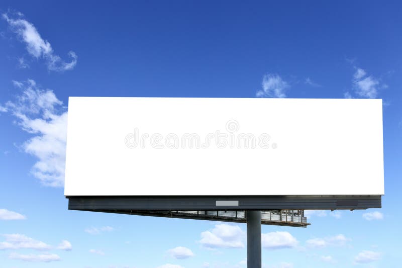 Blank billboard