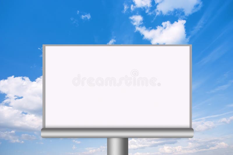 Blank billboard stock illustration