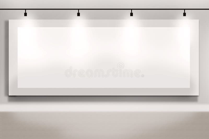 Blank billboard vector illustration