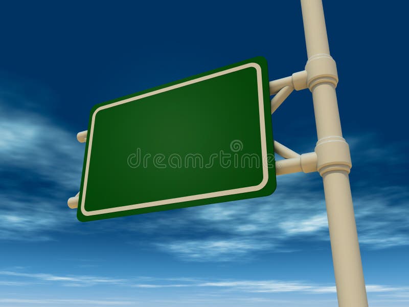 Blank billboard royalty free illustration