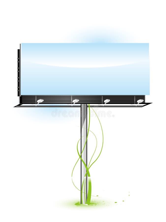 Blank Billboard stock illustration