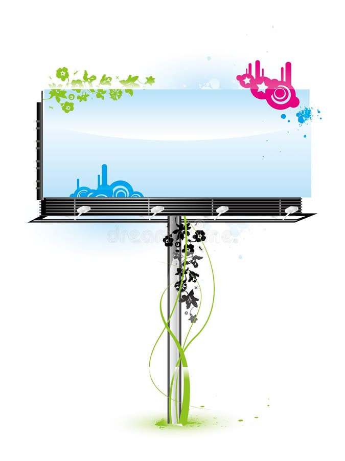 Blank Billboard vector illustration