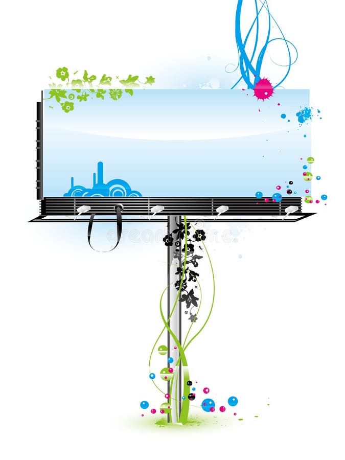 Blank Billboard vector illustration