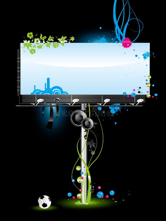 Blank Billboard vector illustration