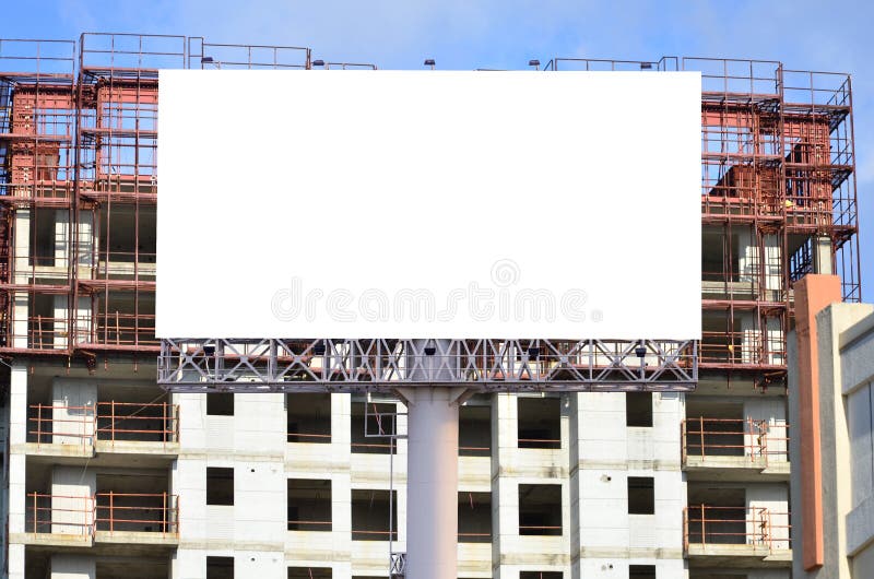 Large Billboard And Construction Site Stock Photo Image of estate