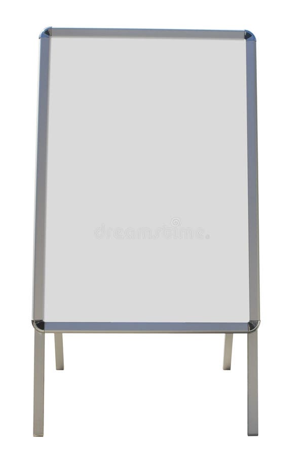 Blank billboard for advertising stock illustration