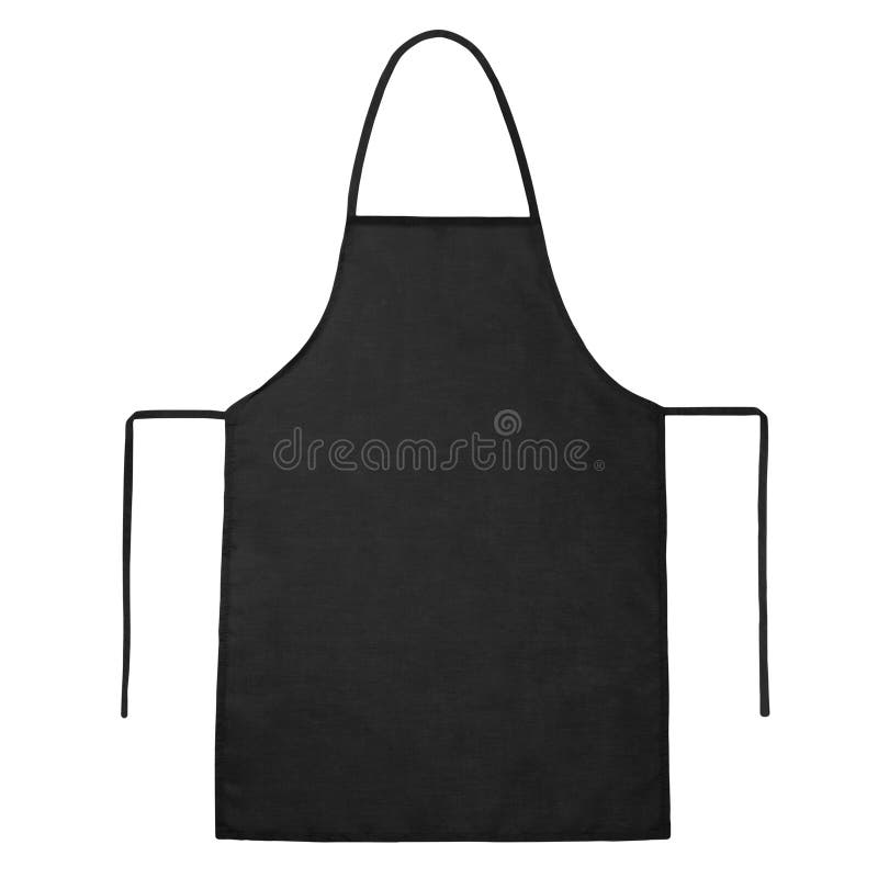 Black Apron Vector For Template With Pen Holden Stock Vector