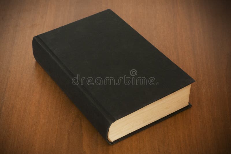 Blank black book stock image. Image of read, novel, black 1635973