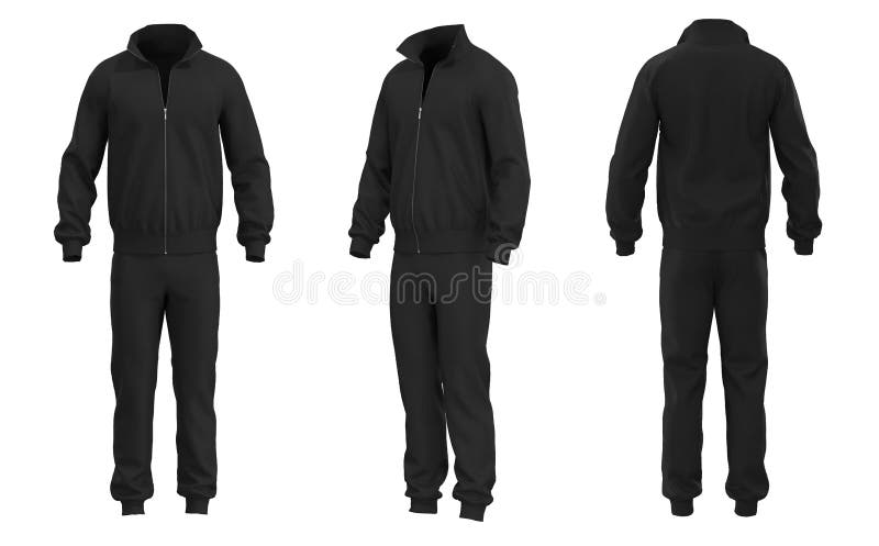 Plain Black Tracksuit | atelier-yuwa.ciao.jp
