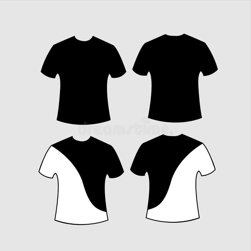 Download Blank Black T Shirt Mockup Template Front And Back View Isolated On Plain White T Shirt Mockup Sweatshirt Sweatshirt Design Stock Vector Illustration Of Design Fashion 221833795