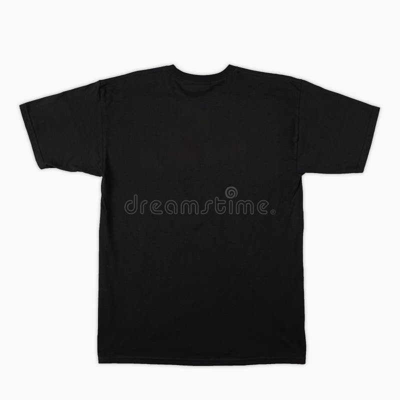 back of black tee shirt