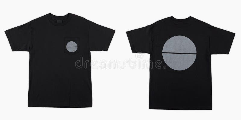 Download Blank Black T Shirt Set Isolated Mock Up Tshirt To Be Printed Stock Photo Image Of Design Cloth 203907906