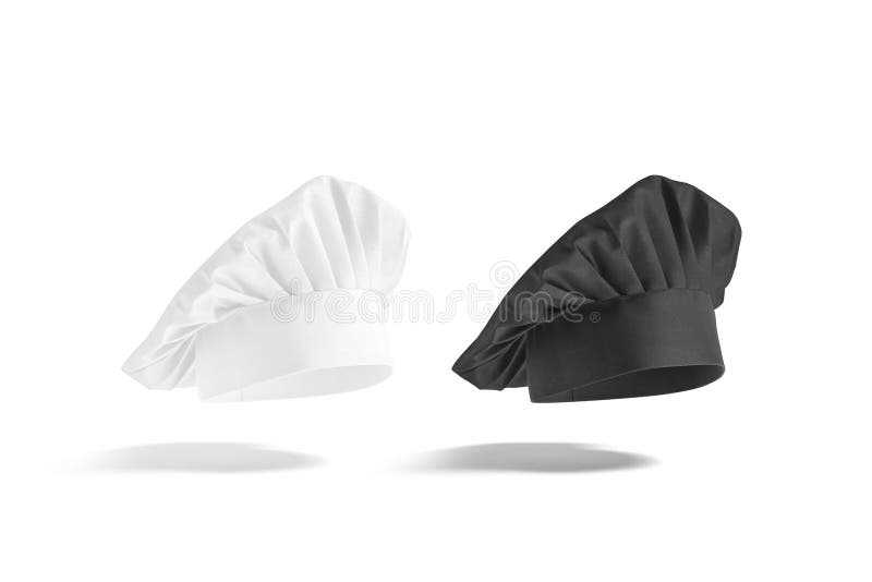 Download Blank Black And White Chef Hat Mock Up, No Gravity Stock ...