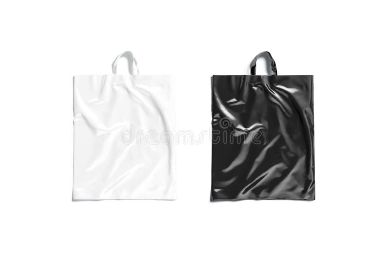 Plastic Shopping Bag w/ Loop Handles Mockup - Front View - Free Download  Images High Quality PNG, JPG