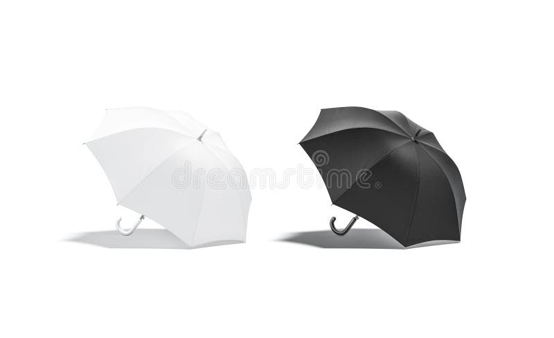 Download Blank Black And White Open Umbrella Mockup Lying, Side ...