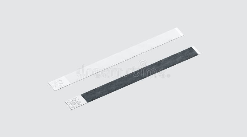 Download Blank Black And White Paper Wristband Mockup Stock Image - Image of mockup, care: 93021401