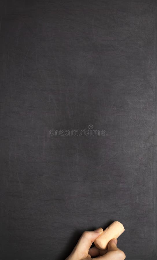 Blank Blackboard / Chalkboard, Hand Writing on Black Chalk Board Stock Image Image of class