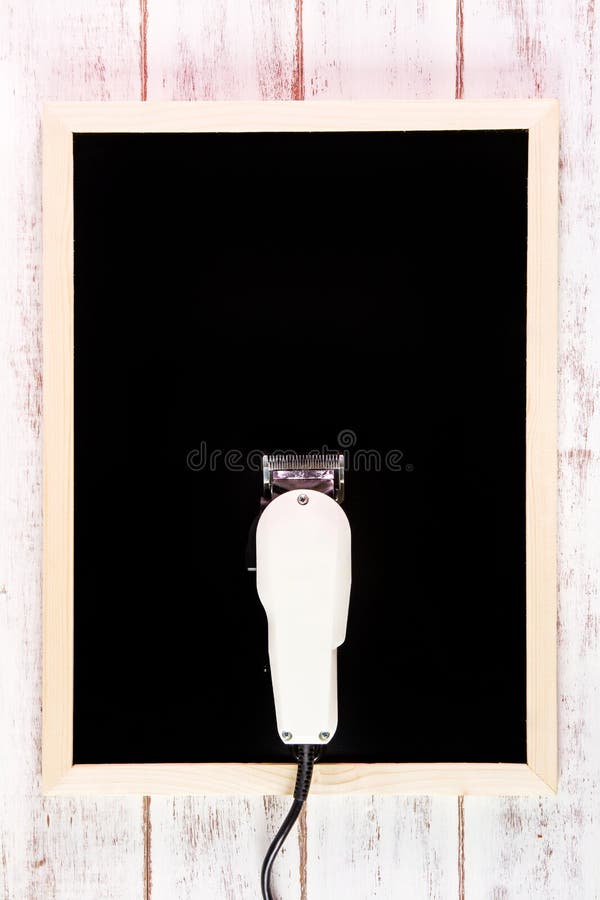 Blank blackboard on wooden table. Template mock up for adding you royalty free stock images
