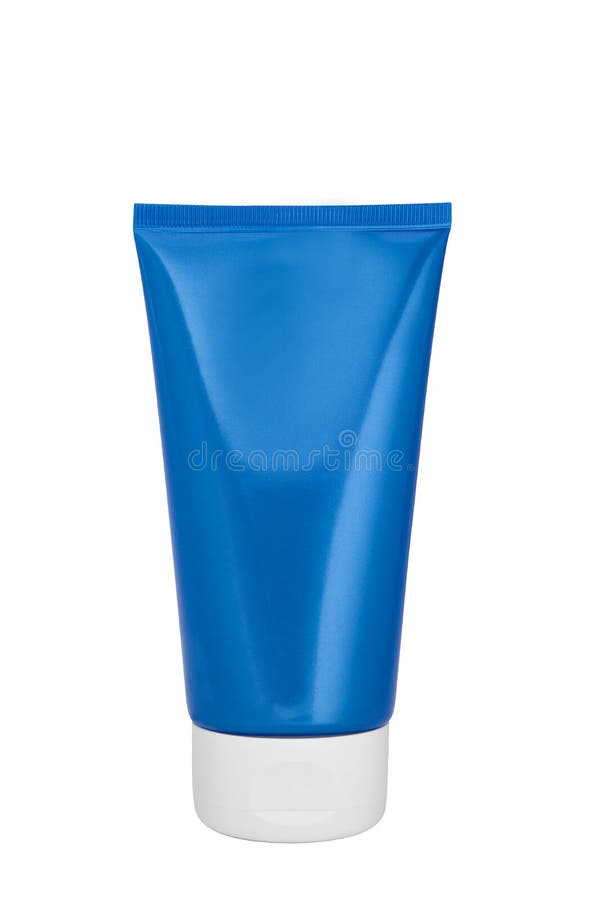 Blank blue cosmetic tube