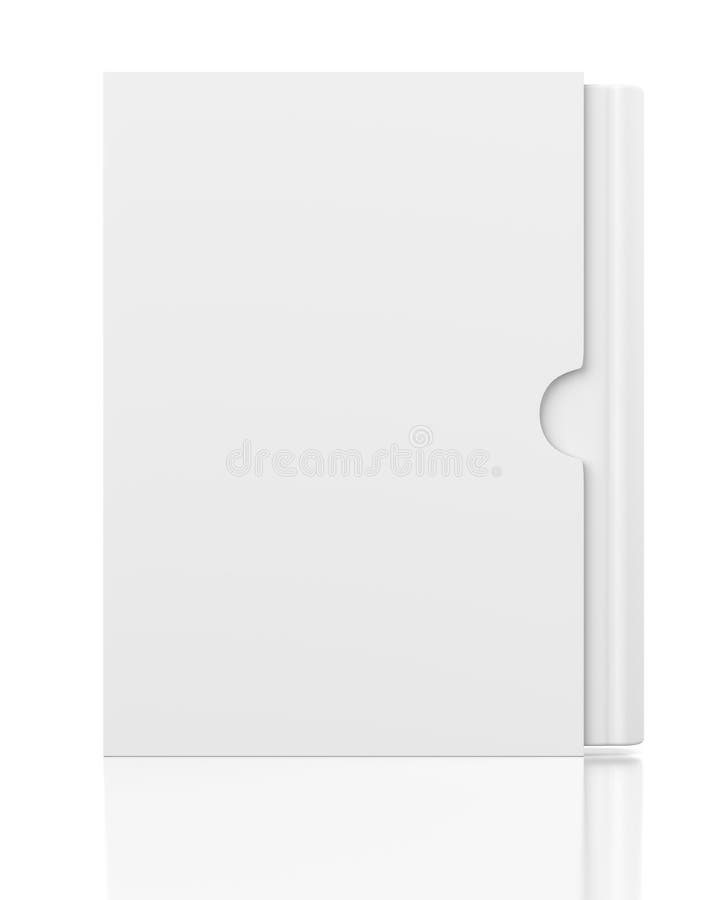 Blank Book in Cardboard Box Cover on White Stock Illustration Illustration of advertising