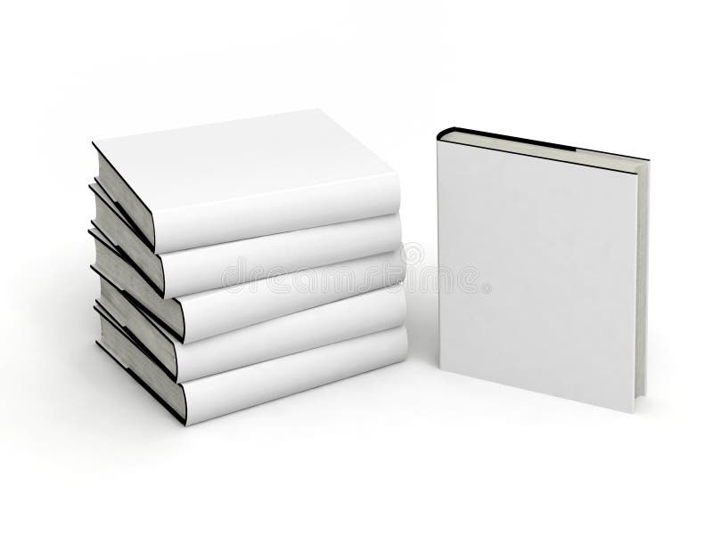 Blank Book Cover White Paperback Stock Illustrations 6,437 Blank Book