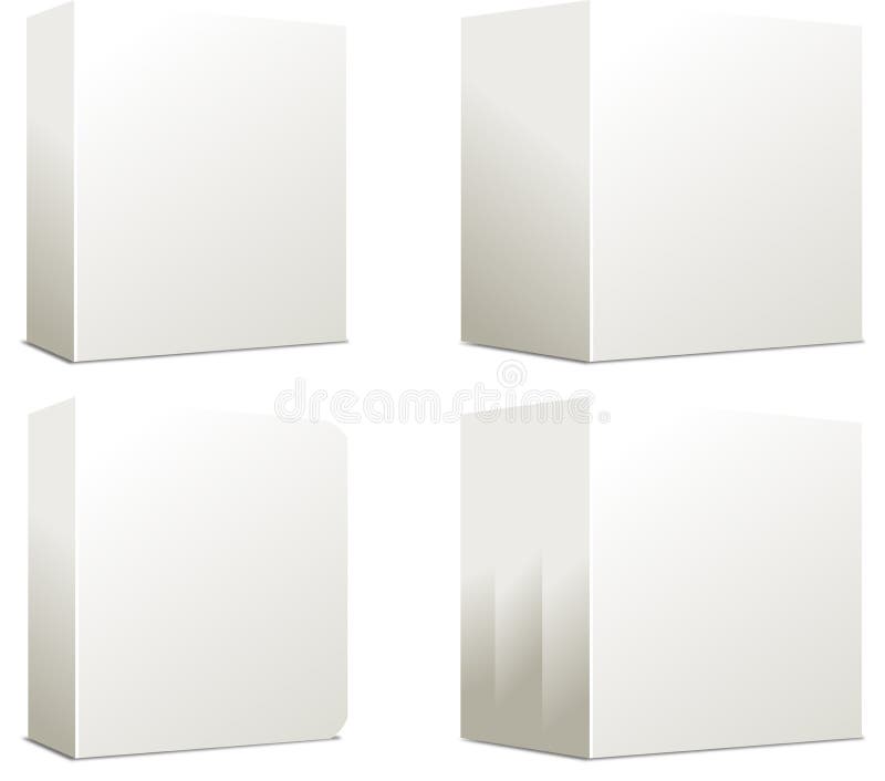 Blank Boxes stock illustration