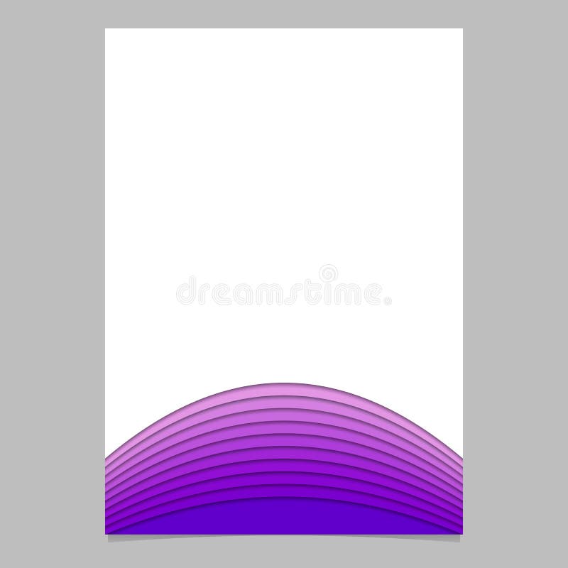 Blank brochure template from layer stripes - vector document graphic with 3d effect.