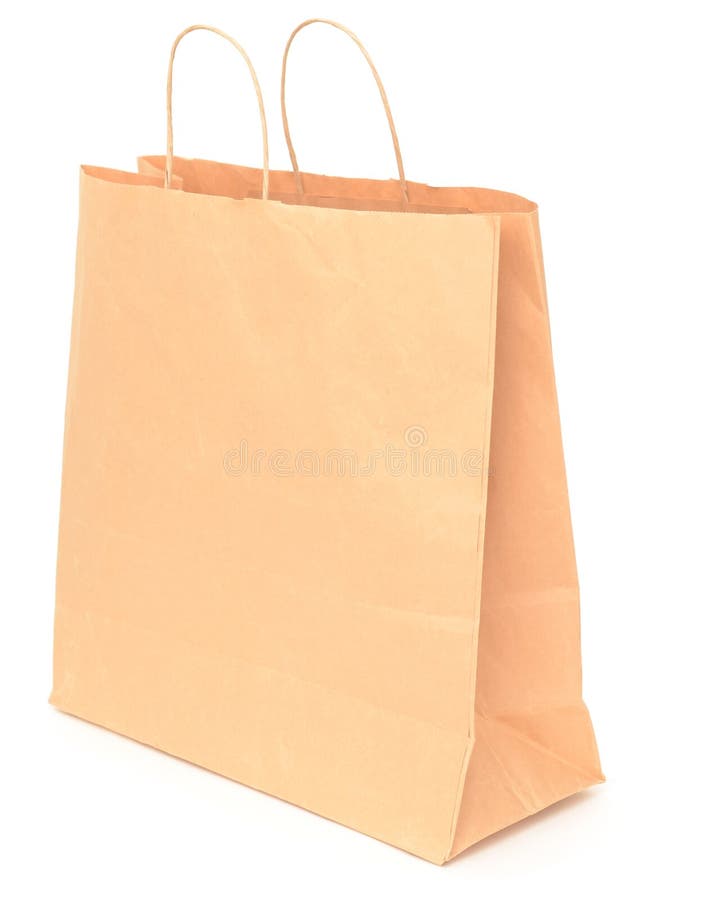 Brown bag stock image. Image of decoration, reused, shopping 21773793