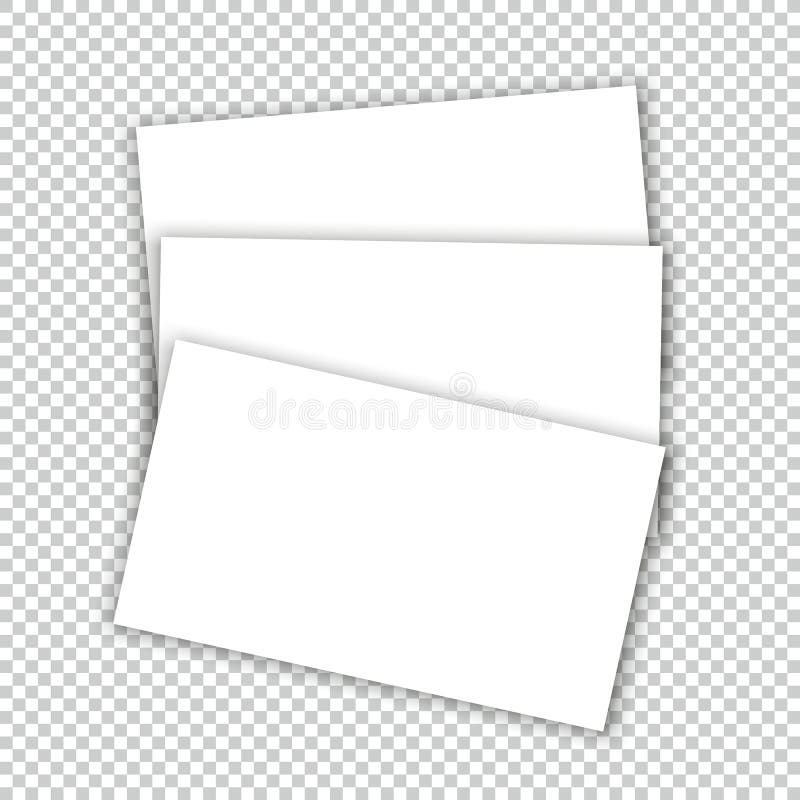 Blank business card with shadow mockup cover template.