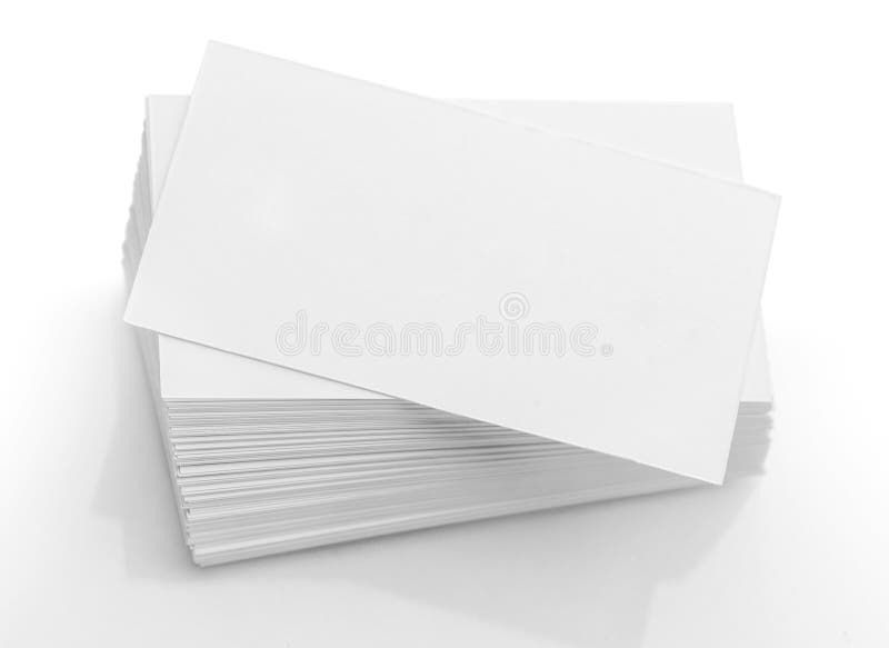 Blank Business Card stock image. Image of ideas, stack - 34411937