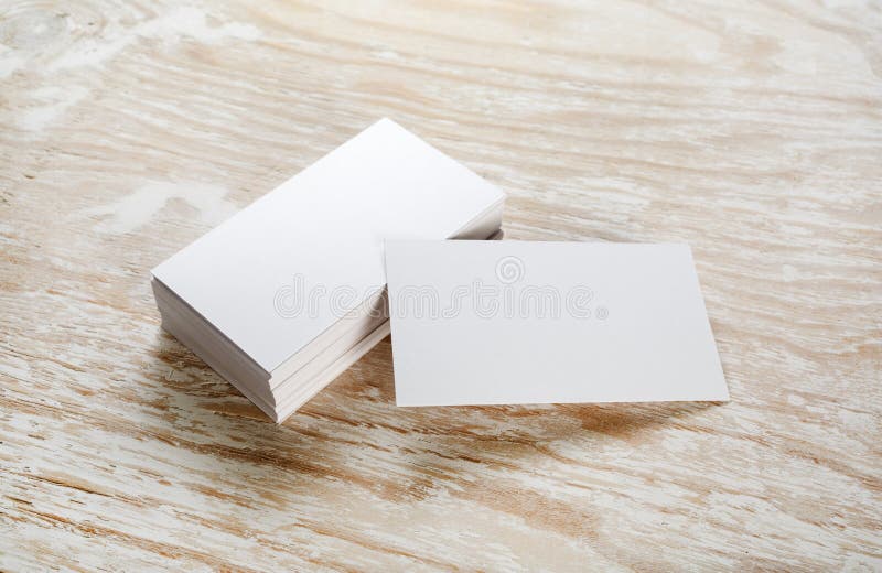 Blank business cards