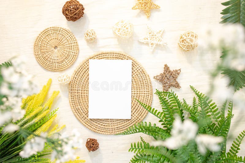 Blank Card Mockup Designs in an Authentic Setting Artworks or