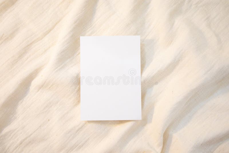 Blank Card Mockup Designs in an Authentic Setting White Greeting Card