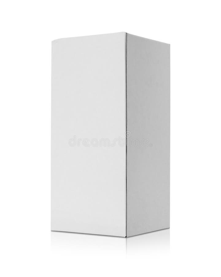 Blank Cardboard Box Isolated On White Background Template