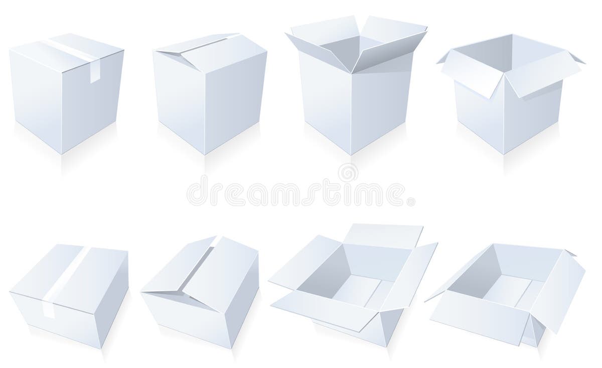 Packaging Box Styles Stock Illustrations 144 Packaging Box Styles