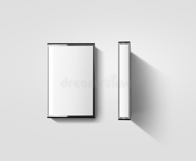 Download Blank Cassette Tape Box Design Mockup, , Profile Side View ...