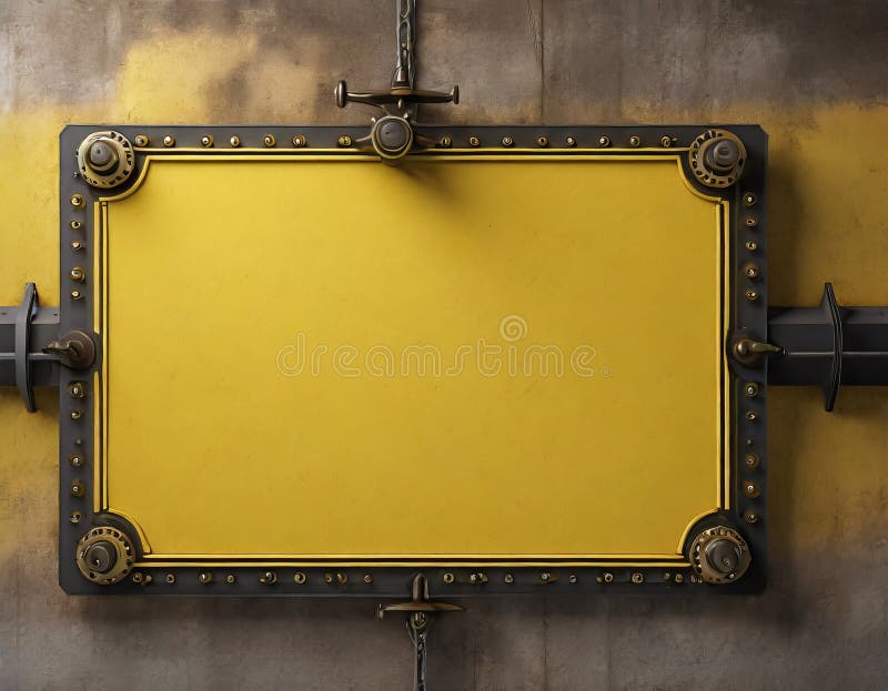 Blank caution sign royalty free illustration