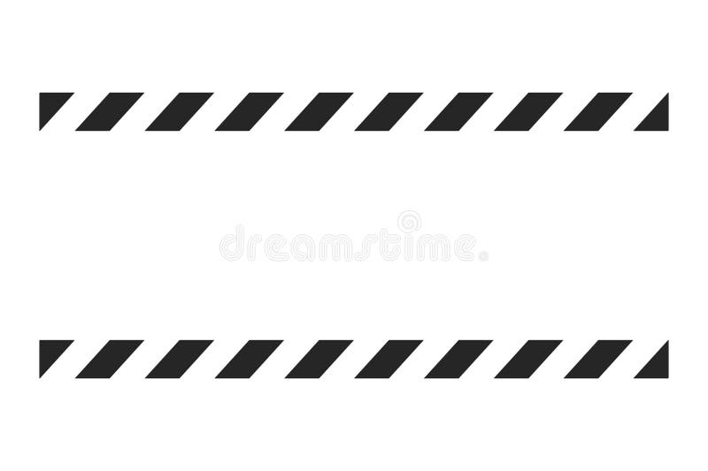 Blank Caution Or Warning Banner Vector royalty free illustration