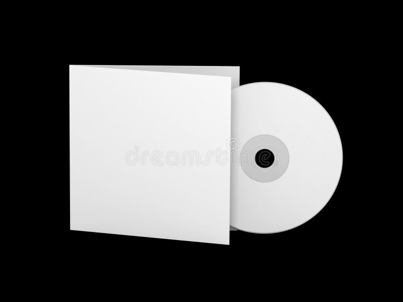 Blank CD with cover stock illustration. Illustration of blank 66403510
