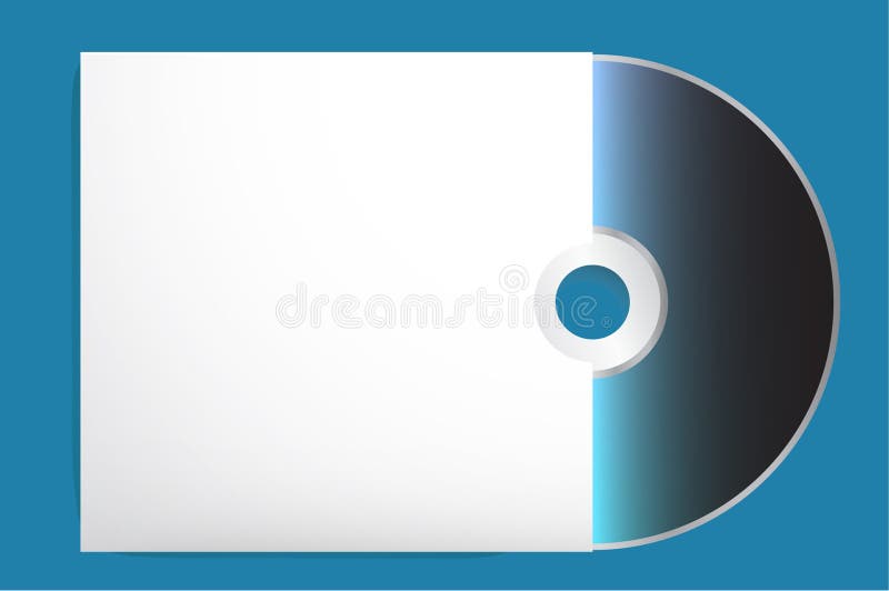 blank cd with cover template vector illustration eps 10 stock