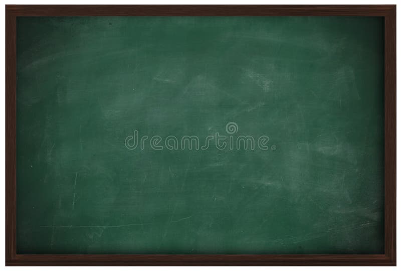 Blank chalkboard and wood frame royalty free illustration