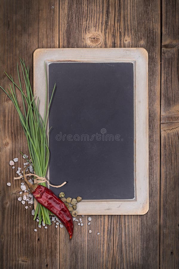Blank chalkboard royalty free stock image