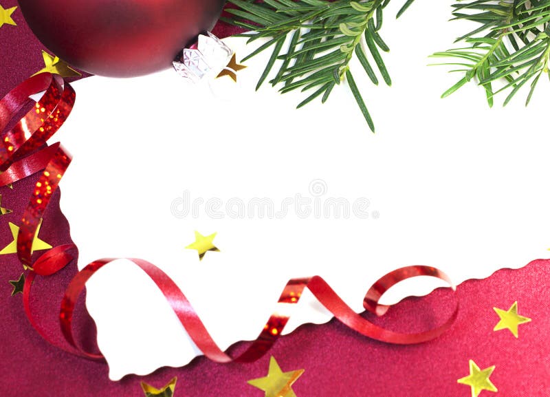 Blank Christmas invitation