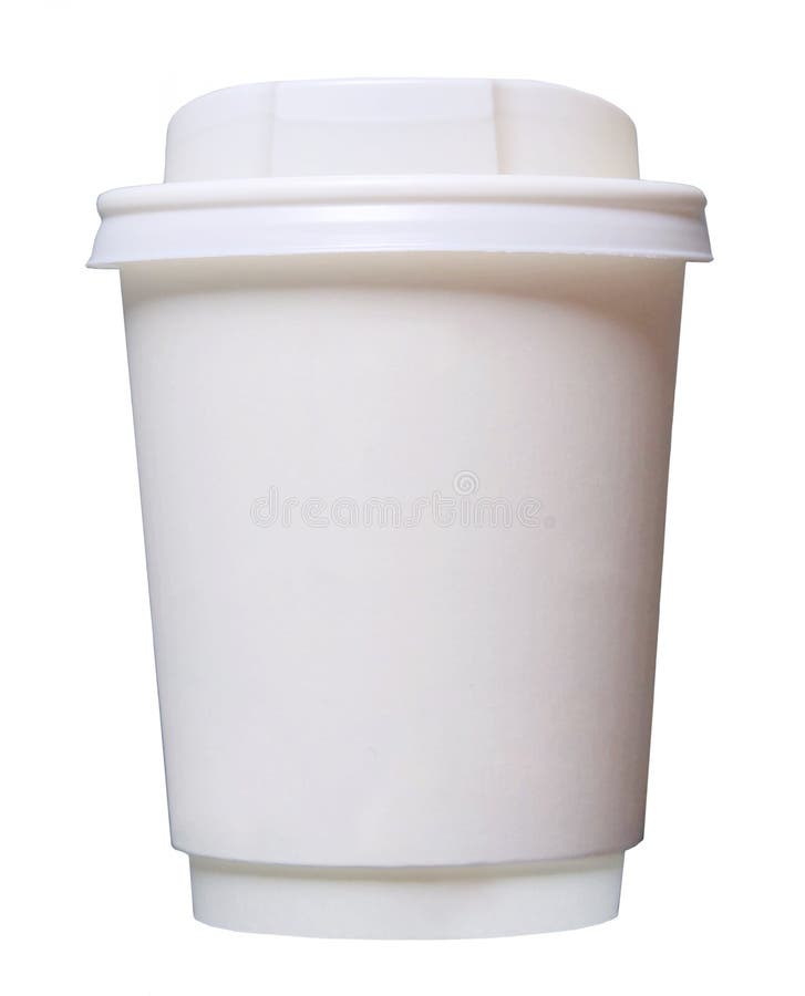 Blank coffee cup stock photo. Image of away, paper, white 58120778