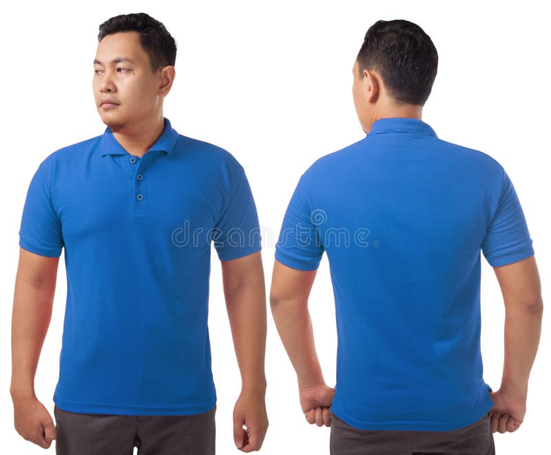 royal blue collar shirt