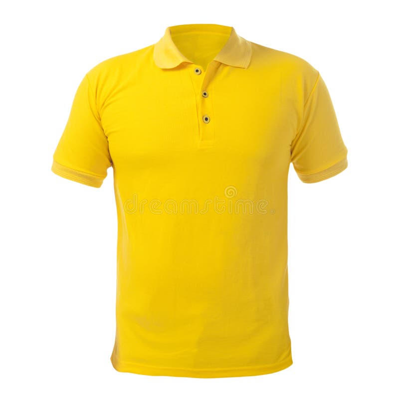 Yellow Collared Shirt Design Template Stock Image - Image ...