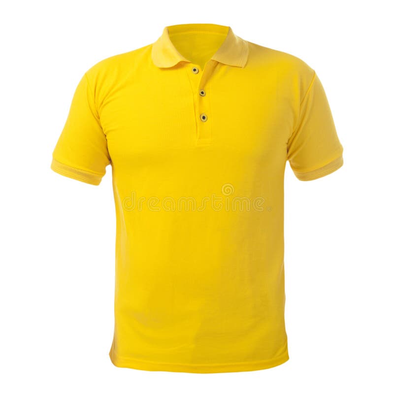 Download Yellow Collared Shirt Design Template Stock Image - Image ...