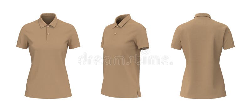 brown polo shirt